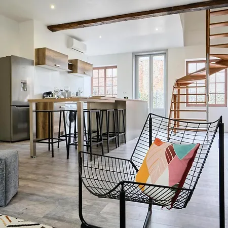 T3 Loft Moderne Grande Terrasse Centre *